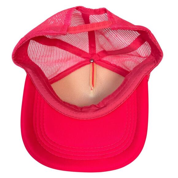 Aloha Beach Hat Mesh Trucker Snapback Cap HI Women Bright Pink Barbiecore Pool - Picture 4 of 12
